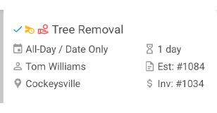 Icons Show Current Job Status
