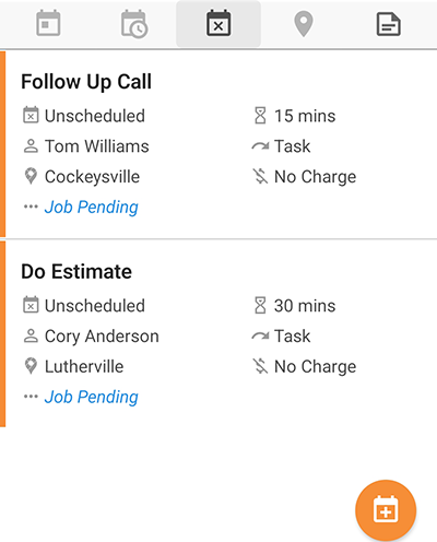 Create Unscheduled Jobs & Tasks